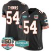 Men’s Dolphins Throwback Shula 347 Patch Vapor Jersey – All Stitched – Black – Zach Thomas