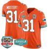 Men’s Dolphins Throwback Shula 347 Patch Vapor Jersey – All Stitched – Orange – Raheem Mostert