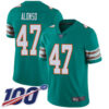 Nike Dolphins #47 Kiko Alonso Aqua Green Alternate Men’s Stitched NFL 100th Season Vapor Limited Jersey