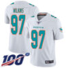 Nike Dolphins #97 Christian Wilkins White Men’s Stitched NFL 100th Season Vapor Limited Jersey