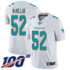 Nike Dolphins #52 Raekwon McMillan White Men’s Stitched NFL 100th Season Vapor Limited Jersey