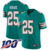 Nike Dolphins #25 Xavien Howard Aqua Green Alternate Men’s Stitched NFL 100th Season Vapor Limited Jersey