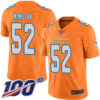 Nike Dolphins #52 Raekwon McMillan Orange Men’s Stitched NFL Limited Rush 100th Season Jersey