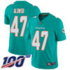 Nike Dolphins #47 Kiko Alonso Aqua Green Team Color Men’s Stitched NFL 100th Season Vapor Limited Jersey