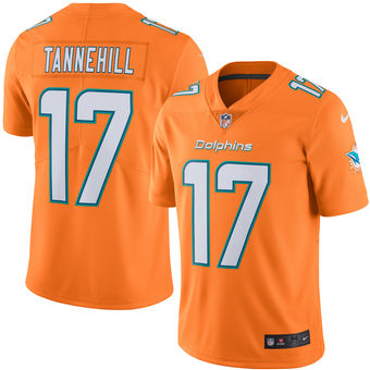Men’s Miami Dolphins #17 Ryan Tannehill Nike Orange Color Rush Limited Jersey