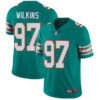 Dolphins #97 Christian Wilkins Aqua Green Alternate Men’s Stitched Football Vapor Untouchable Limited Jersey