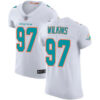 Dolphins #97 Christian Wilkins White Men’s Stitched Football Vapor Untouchable Elite Jersey