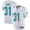 Men’s Miami Dolphins #31 Byron Jones White Vapor Untouchable Limited Stitched Jersey