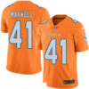 Men’s Miami Dolphins #41 Byron Maxwell Orange 2016 Color Rush Stitched NFL Nike Limited Jersey
