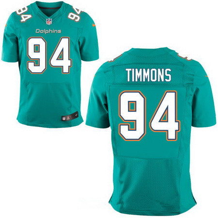 Men’s Miami Dolphins #94 Lawrence Timmons Green Team Color Stitched NFL Nike Elite Jersey