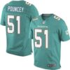Men’s Miami Dolphins #51 Mike Pouncey Nike Aqua Green Elite Jersey