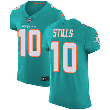 Nike Miami Dolphins #10 Kenny Stills Aqua Green Team Color Men’s Stitched NFL Vapor Untouchable Elite Jersey