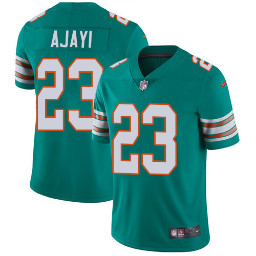 Nike Miami Dolphins #23 Jay Ajayi Aqua Green Alternate Men’s Stitched NFL Vapor Untouchable Limited Jersey