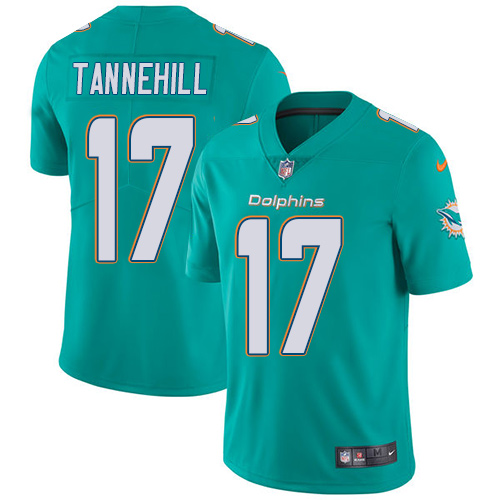 Nike Miami Dolphins #17 Ryan Tannehill Aqua Green Team Color Men’s Stitched NFL Vapor Untouchable Limited Jersey