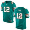 Men’s 2017 NFL Draft Miami Dolphins #12 Isaiah Ford Aqua Green Alternate Stitched NFL Nike Elite Jersey