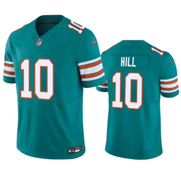 Men’s Miami Dolphins #10 Tyreek Hill Aqua 2023 F.U.S.E Vapor Limited Stitched Football Jersey