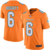 Men’s Miami Dolphins #6 Brandon Doughty Orange 2016 Color Rush Stitched NFL Nike Limited Jersey
