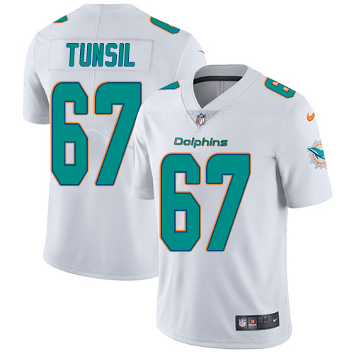 Nike Miami Dolphins #67 Laremy Tunsil White Men’s Stitched NFL Vapor Untouchable Limited Jersey