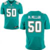 Men’s 2017 NFL Draft Miami Dolphins #50 Raekwon McMillan Green Team Color Stitched NFL Nike Elite Jersey