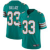 Nike Miami Dolphins #33 Kalen Ballage Aqua Green Alternate Men’s Stitched NFL Vapor Untouchable Limited Jersey