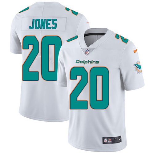Nike Miami Dolphins #20 Reshad Jones White Men’s Stitched NFL Vapor Untouchable Limited Jersey