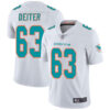 Dolphins #63 Michael Deiter White Men’s Stitched Football Vapor Untouchable Limited Jersey