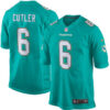 Men’s Nike Miami Dolphins #6 Jay Cutler Green Game Jersey
