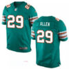 Men’s Miami Dolphins #29 Nate Allen Aqua Green Alternate Stitched NFL Nike Elite Jersey