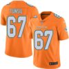 Nike Miami Dolphins #67 Laremy Tunsil Orange Men’s Stitched NFL Limited Rush Jersey