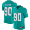 Nike Miami Dolphins #90 Charles Harris Aqua Green Team Color Men’s Stitched NFL Vapor Untouchable Limited Jersey