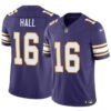 Minnesota Vikings #16 Jaren Hall Purple 2023 FUSE Vapor Untouchable Throwback Jersey