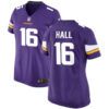 Women Minnesota Vikings #16 Jaren Hall Purple Stitched Jersey