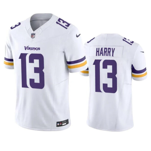 Minnesota Vikings #13 N’keal Harry White 2023 FUSE Vapor Untouchable Limited Football Stitched Jersey