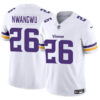 Minnesota Vikings #26 Kene Nwangwu White 2023 FUSE Vapor Jersey