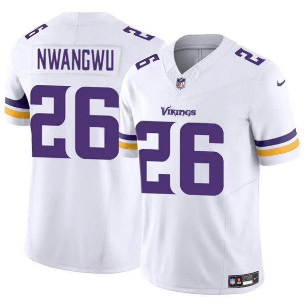 Minnesota Vikings #26 Kene Nwangwu White 2023 FUSE Vapor Jersey