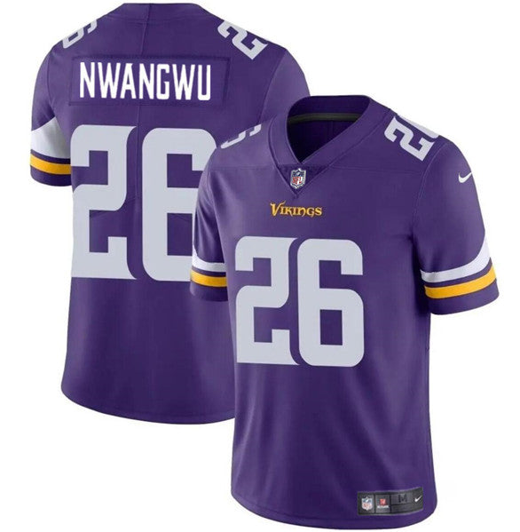 Minnesota Vikings #26 Kene Nwangwu Purple Vapor Untouchable Limited Jersey