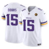 Minnesota Vikings #15 Josh Dobbs Purple White 2023 FUSE With John Madden Jersey