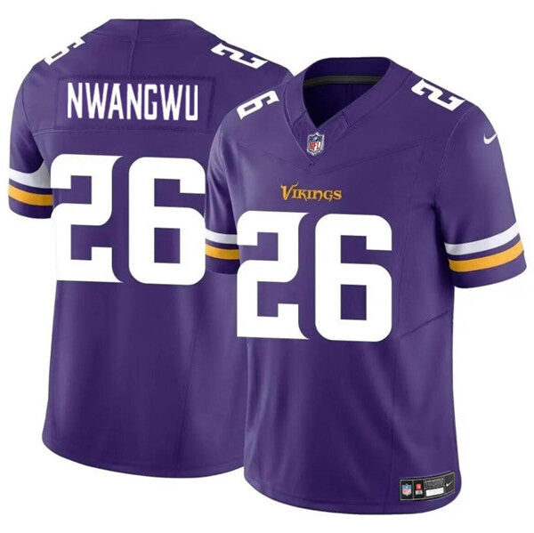 Minnesota Vikings #26 Kene Nwangwu Purple 2023 FUSE Vapor Jersey