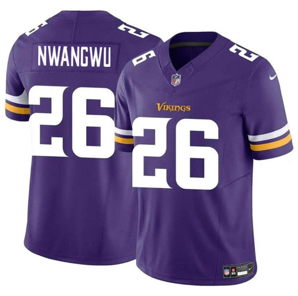Minnesota Vikings #26 Kene Nwangwu Purple 2023 FUSE Vapor Jersey