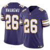 Minnesota Vikings #26 Kene Nwangwu Purple 2023 FUSE Throwback Jersey