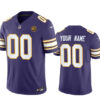 Minnesota Vikings Active Player Custom Purple 2023 FUSE Throwback With John Jersey