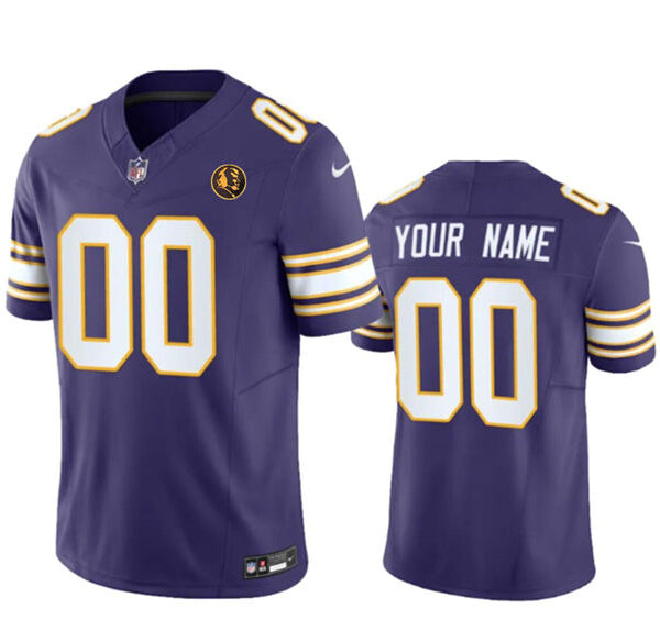 Minnesota Vikings Active Player Custom Purple 2023 FUSE Throwback With John Jersey