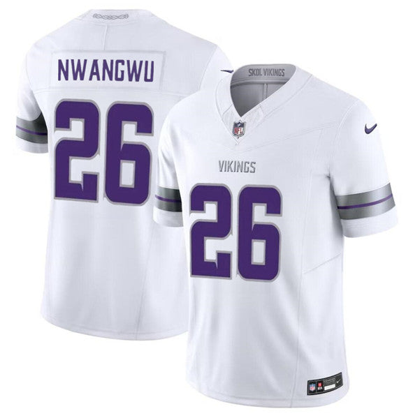 Minnesota Vikings #26 Kene Nwangwu White FUSE Winter Warrior Jersey
