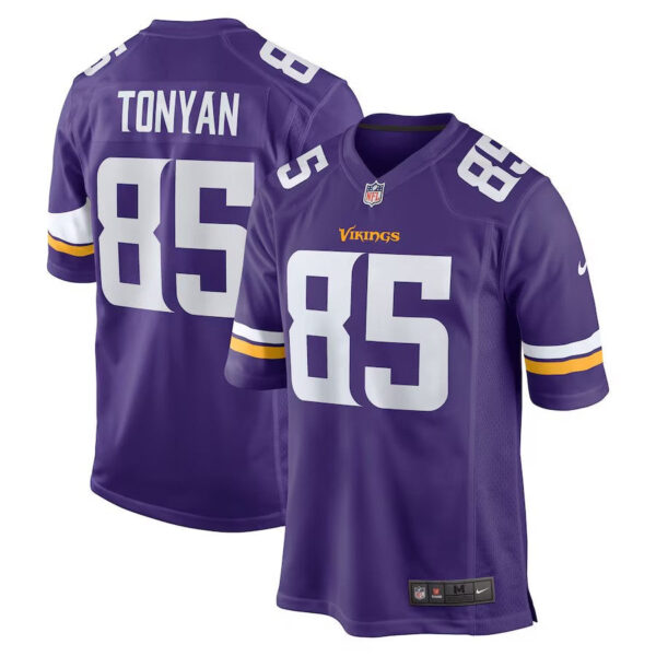 Minnesota Vikings #85 Robert Tonyan Team Game Jersey Purple