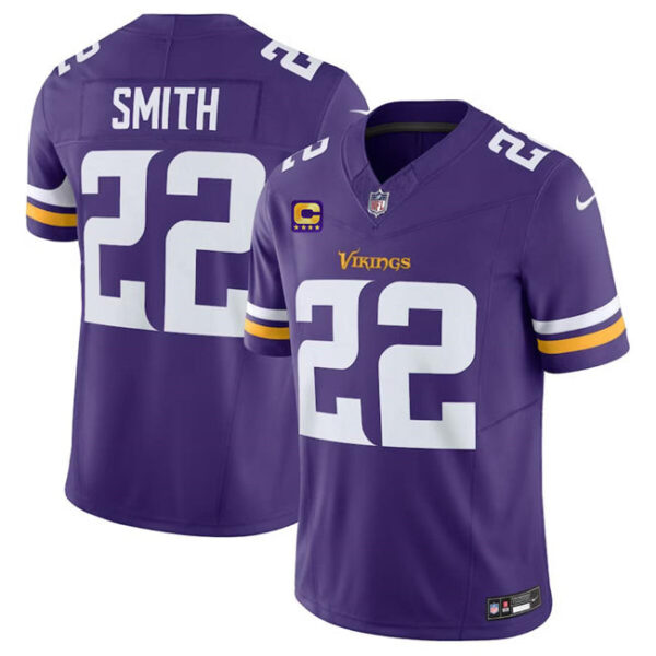 Minnesota Vikings #22 Harrison Smith Purple 2024 FUSE With 4 Star C Patch Jersey