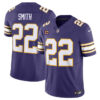 Minnesota Vikings #22 Harrison Smith Purple 2024 FUSE Throwback With 4 Star Jersey