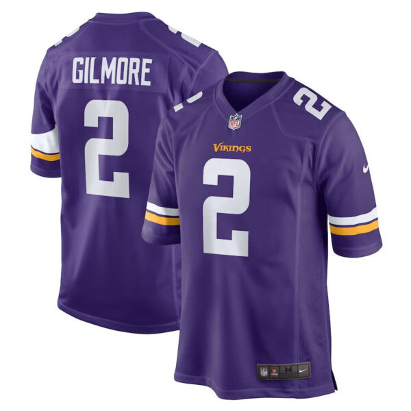 Minnesota Vikings #2 Stephon Gilmore Game Jersey Purple