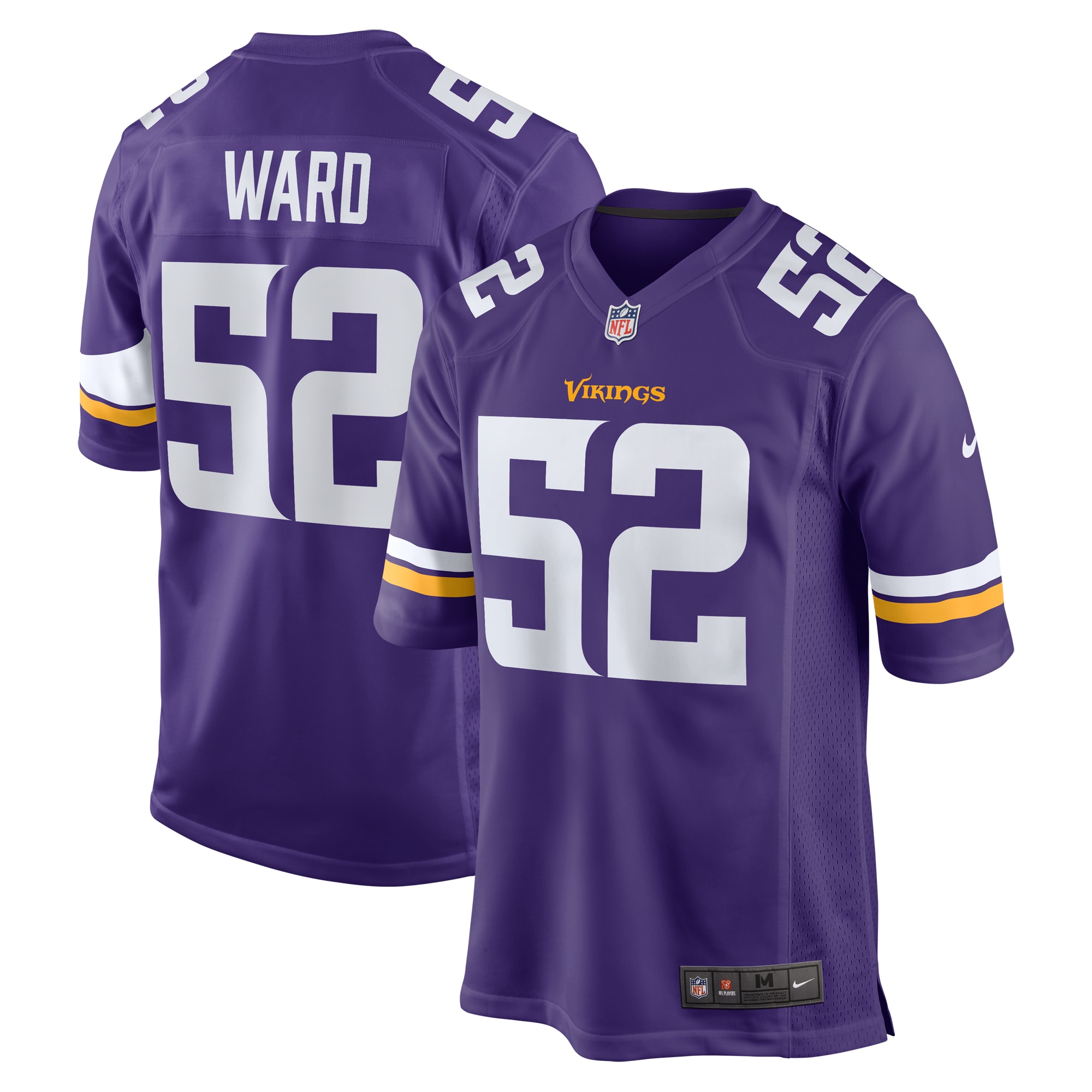 Jihad Ward Minnesota Vikings Nike Team Game Jersey Purple
