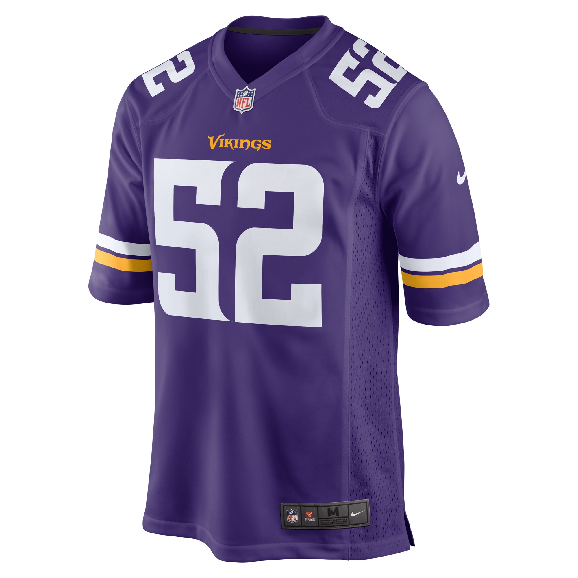 Jihad Ward Minnesota Vikings Nike Team Game Jersey Purple - Image 2