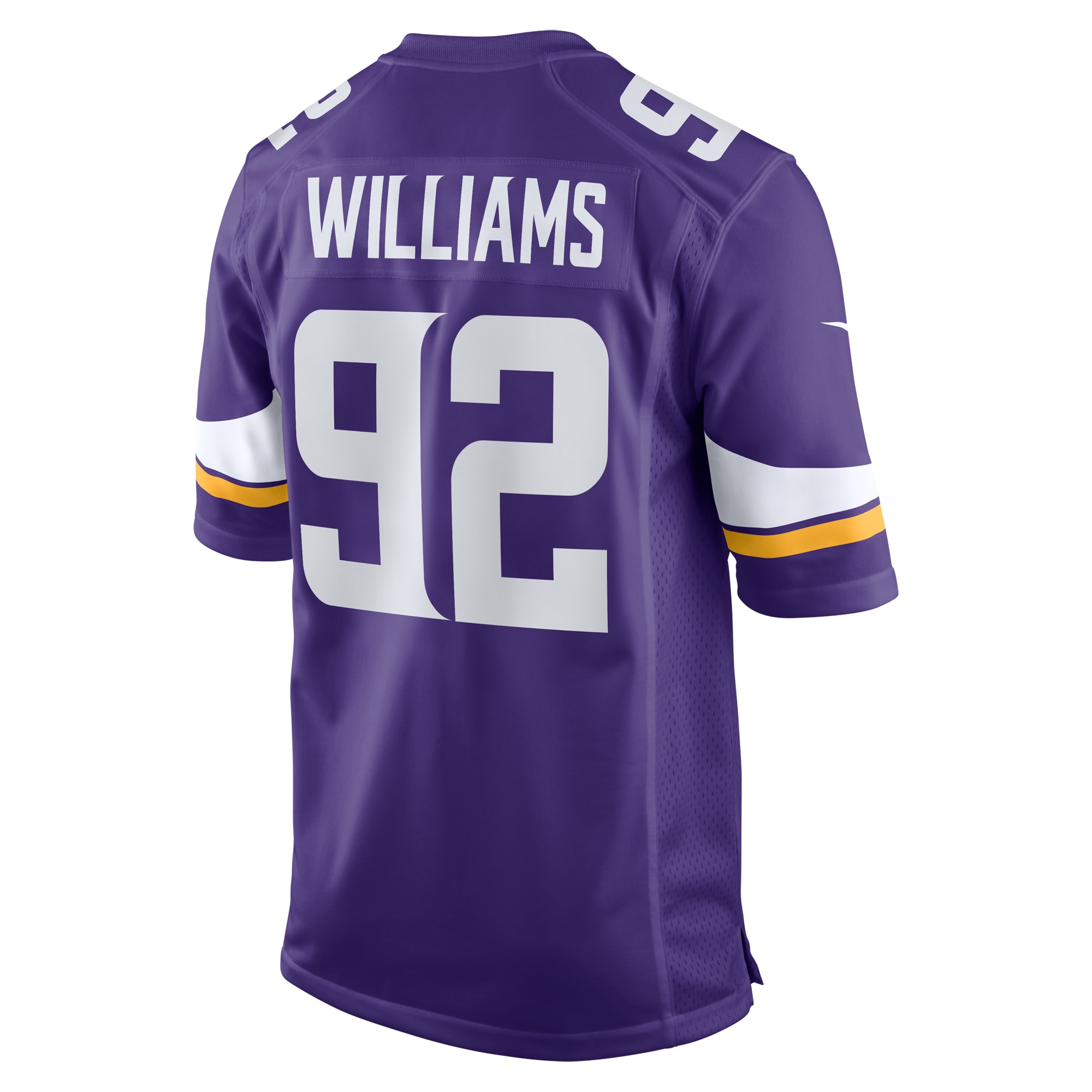 Jonah Williams Minnesota Vikings Nike Team Game Jersey Purple - Image 3